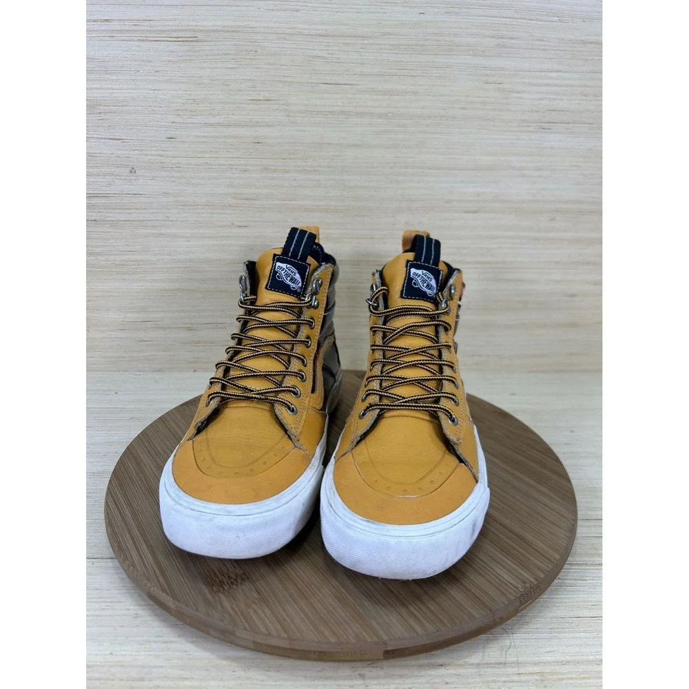 Vans Sk8-Hi MTE 2.0 DX Apricot Black Leather All Weather Boots Unisex Mens 7.5
